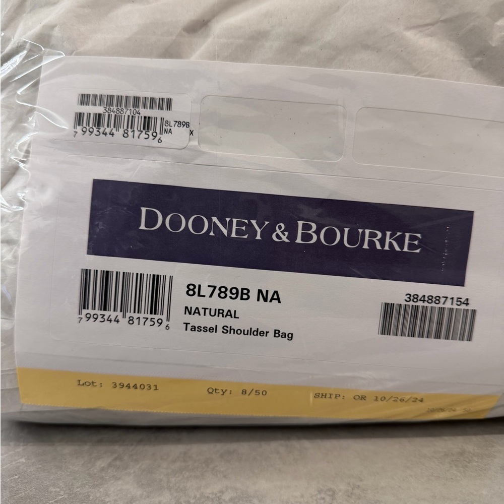 New! Dooney & Bourke Florentine Leather Tassel Shoulder Bag - Picture 11 of 11
